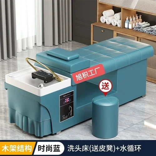 Smart Head Therapy Fumigation Shampoo Chair Hairdressing Beauty Massage Special Water Heater Flat Lying Head Therapy Bed