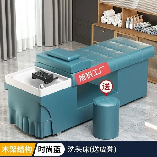 Smart Head Therapy Fumigation Shampoo Chair Hairdressing Beauty Massage Special Water Heater Flat Lying Head Therapy Bed