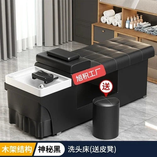 Smart Head Therapy Fumigation Shampoo Chair Hairdressing Beauty Massage Special Water Heater Flat Lying Head Therapy Bed