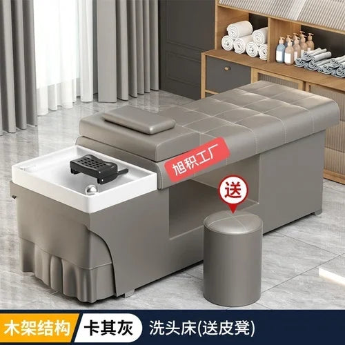 Smart Head Therapy Fumigation Shampoo Chair Hairdressing Beauty Massage Special Water Heater Flat Lying Head Therapy Bed