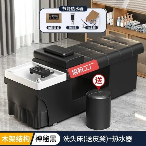 Smart Head Therapy Fumigation Shampoo Chair Hairdressing Beauty Massage Special Water Heater Flat Lying Head Therapy Bed