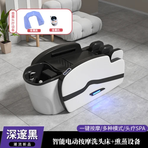Smart Portable Shampo Chair Ergonomics Massage Head Spa Hair Wash Bed Luxury Therapy Silla Peluqueria Salon Furniture MQ50SC