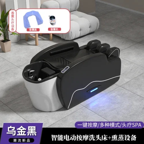 Smart Portable Shampo Chair Ergonomics Massage Head Spa Hair Wash Bed Luxury Therapy Silla Peluqueria Salon Furniture MQ50XF