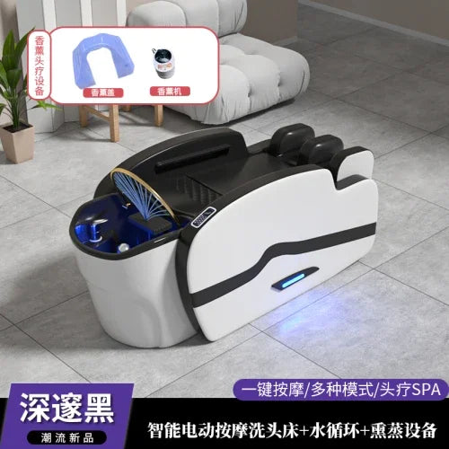 Smart Portable Shampo Chair Ergonomics Massage Head Spa Hair Wash Bed Luxury Therapy Silla Peluqueria Salon Furniture MQ50XF