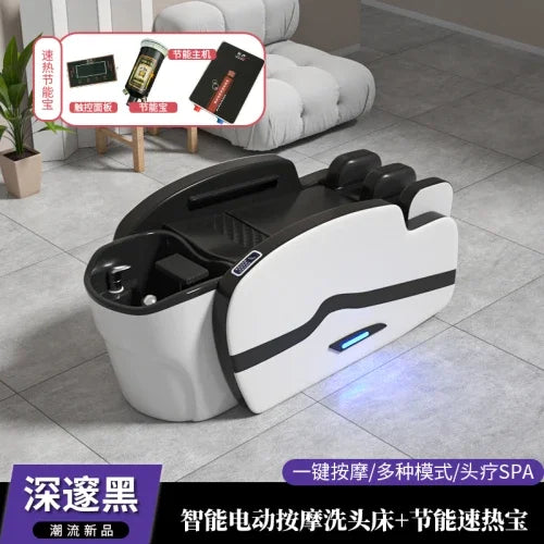 Smart Portable Shampo Chair Ergonomics Massage Head Spa Hair Wash Bed Luxury Therapy Silla Peluqueria Salon Furniture MQ50XF