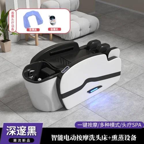 Smart Portable Shampo Chair Ergonomics Massage Head Spa Hair Wash Bed Luxury Therapy Silla Peluqueria Salon Furniture MQ50XF