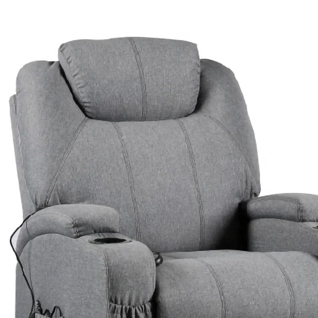 Smart Recliners 8 Points Massage Heating Luxury Recliner Sofa Power Lifting Reclining Salon Chair