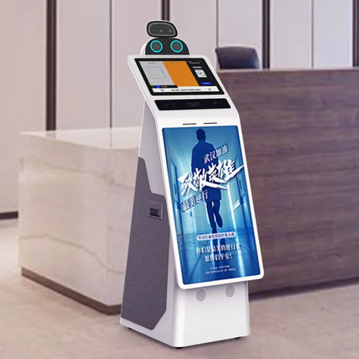 Smart Robot Serving in Exhibition Intelligent with Temperature Measure