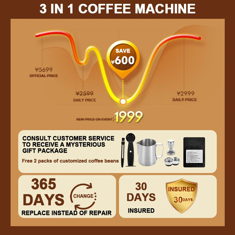 Smart Small Profesional Kitchen Appliance Coffe Maquina De Cafe Cafetera Expresso Roaster Coffe Coffee Maker Espresso Machines