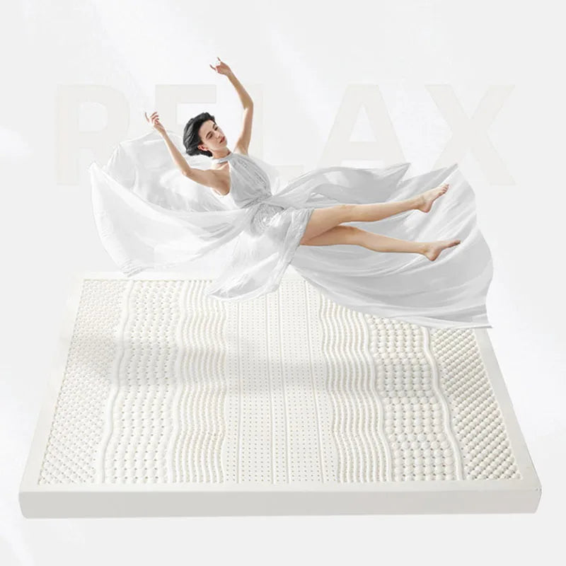 && Soft Comfort Sleep Mattress Latex Natural White Minimalist Double Mattress Folding Adults Bedroom Tatamis Suelo Home Furniture