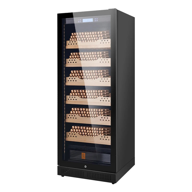 Solid Wood Electronic Cigar Tea Cabinet, Constant Temperature Wine Cabinet, Cigar Humidor, Cedar Wood