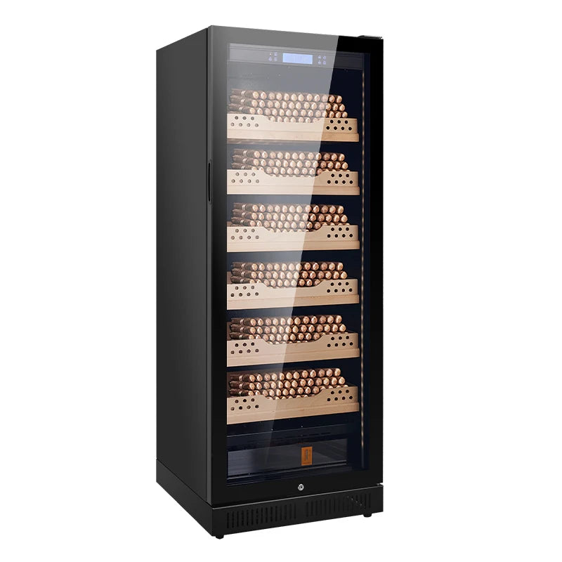 Solid Wood Electronic Cigar Tea Cabinet, Constant Temperature Wine Cabinet, Cigar Humidor, Cedar Wood