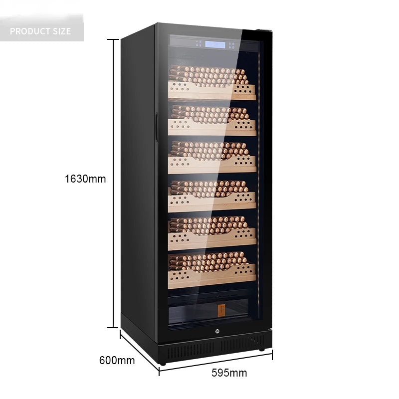 Solid Wood Electronic Cigar Tea Cabinet, Constant Temperature Wine Cabinet, Cigar Humidor, Cedar Wood