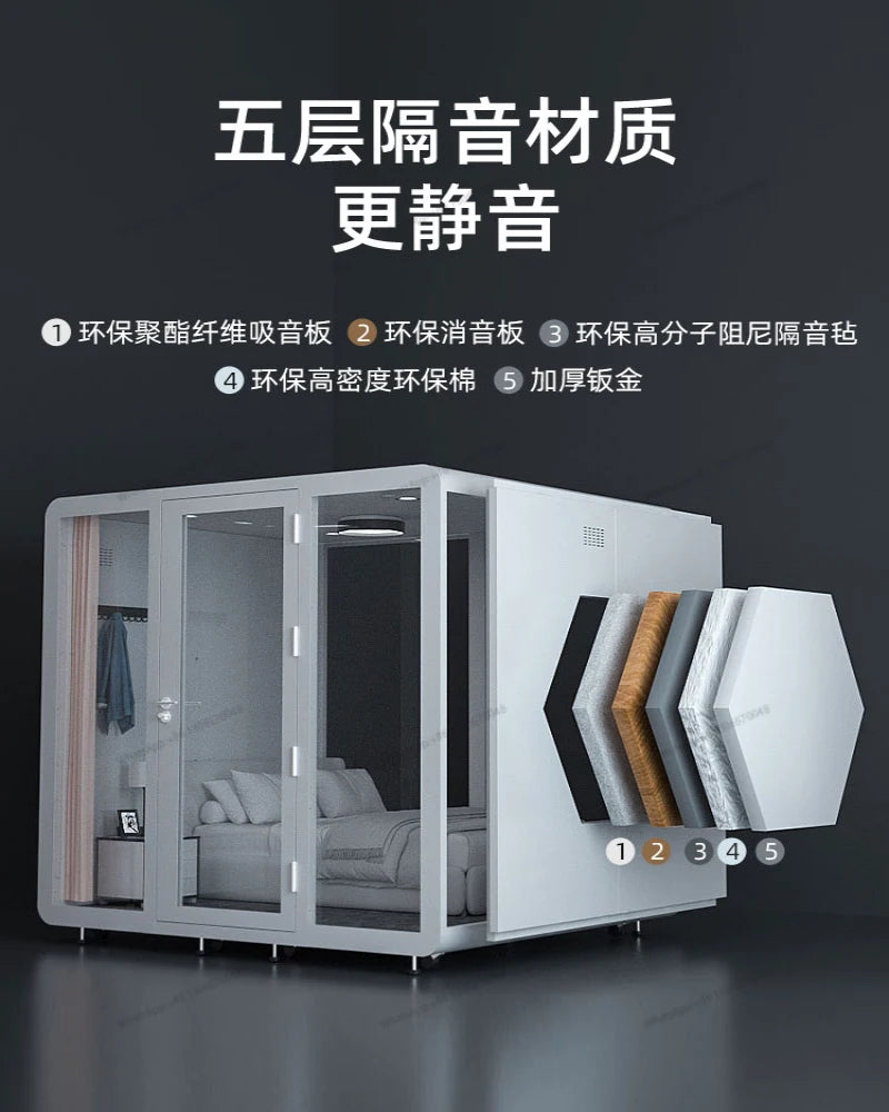 Soundproofing Room Soundproofing Room Mobile Home Sleep Cabin Piano Learning Cabin Singing Rack Drum Indoor Soundproofing Room
