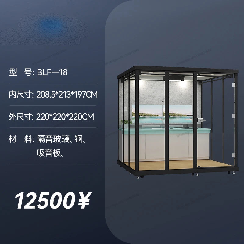 Soundproofing room, household silent cabin, sleep chamber, mobile home rack, drum, piano room, office phone booth, glass room
