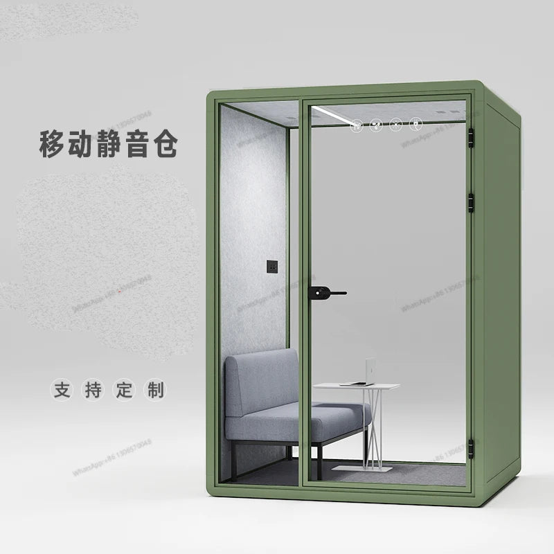 Soundproofing room, soundproofing cabin, telephone booth, reception and negotiation room, piano room, singing practice room