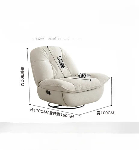Space Capsule Lounge Sofa Chair Sleeping Reclining Emperor Chair Adjustable High-End Swivel Rocking Chair