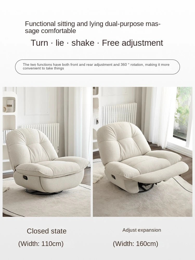 Space Capsule Lounge Sofa Chair Sleeping Reclining Emperor Chair Adjustable High-End Swivel Rocking Chair