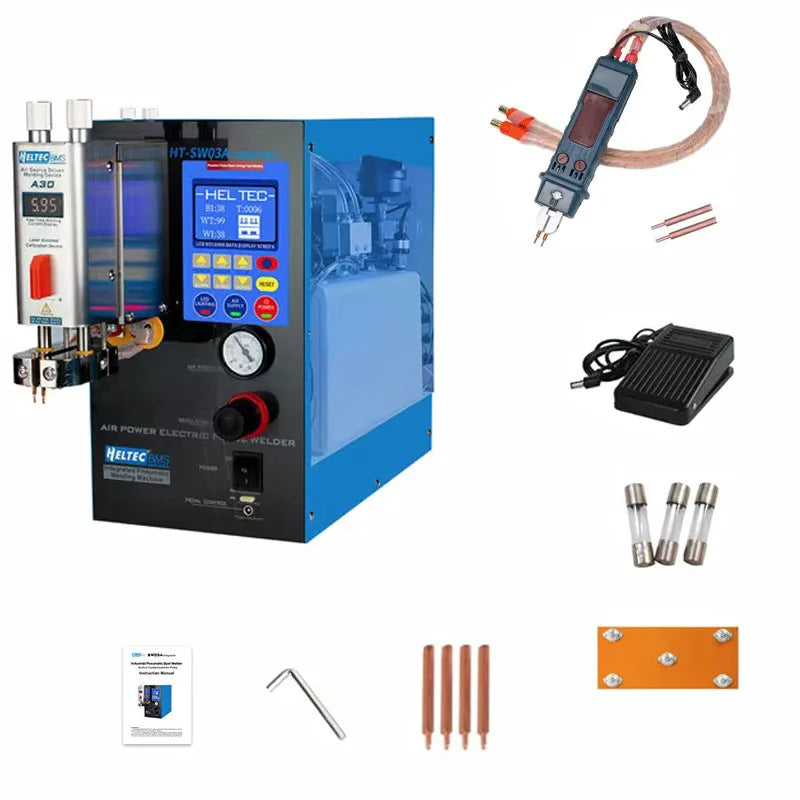 Spot Welder,Industrial Pneumatic Spot Welding Machine Built-in Air Compressor Transformer,6000W Spot Welding Equipment