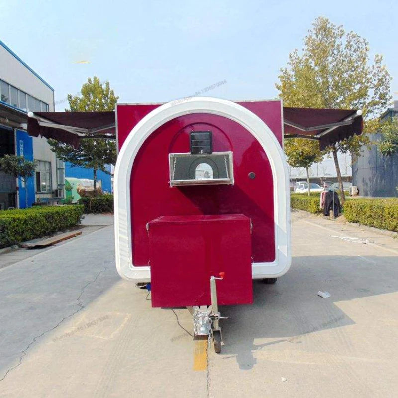 Standard mini coffee fast food truck trailer cart food booth trailer customization