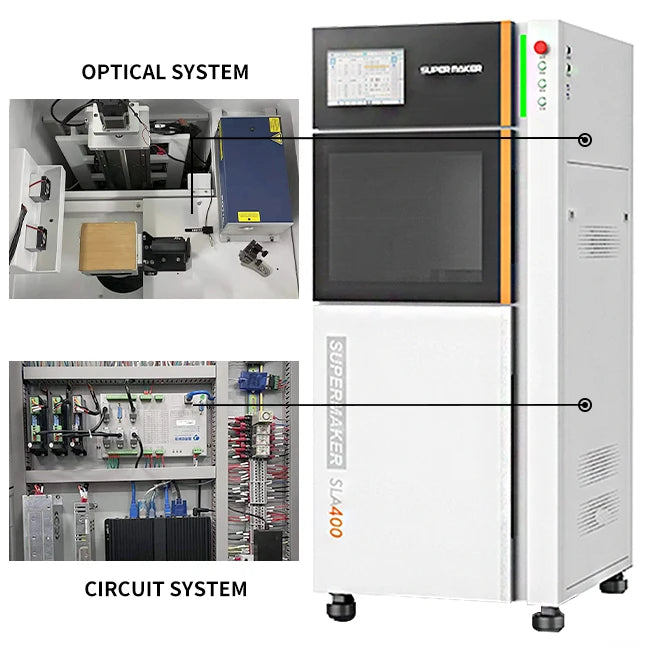 Super Maker SLA400 High Precision Model Industrial Grade Resin Fast Large 3D Printer