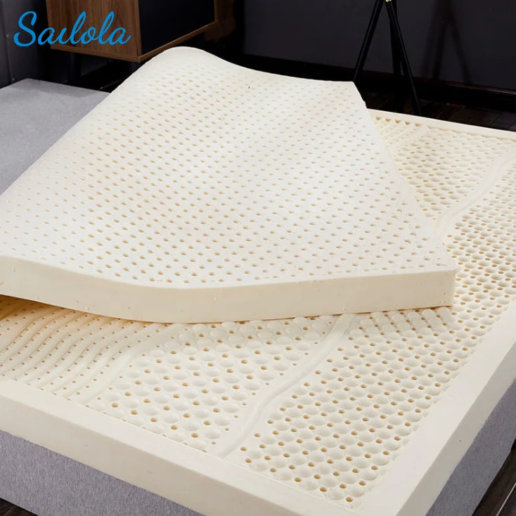 Superior Quality Bedroom Single King Queen Size Natural Latex Topper Mattress In Box