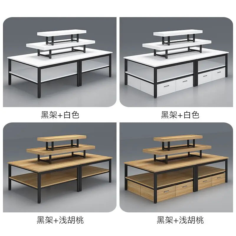 Supermarket Zhongdao cabinet Supermarket shelf display stand display rack Mother and baby pile head clothing store shoe store di
