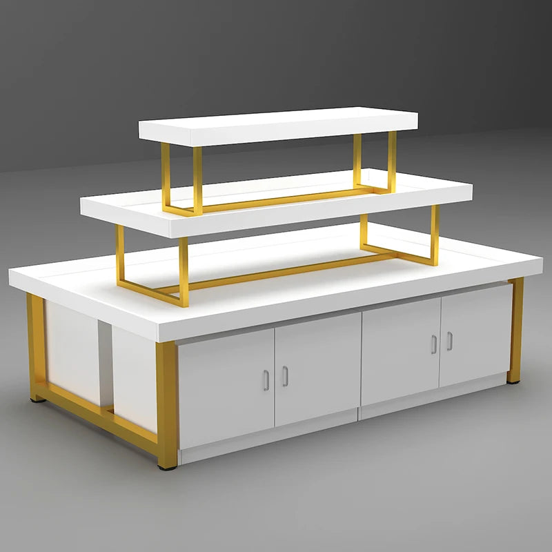 Supermarket booth, cosmetics and accessories display cabinet, shoe store, promotion, Taiwanese toy mall display stand