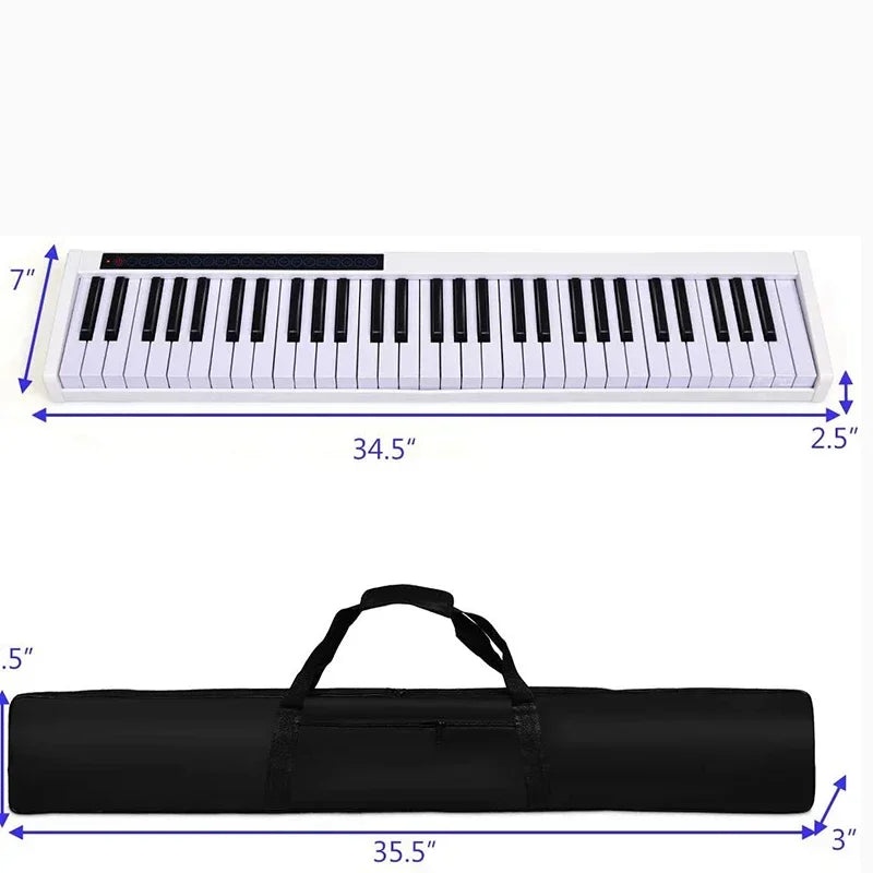 Sustainable Electronic Piano Keyboard Melodic Flexible Portable Piano Professional Portable Sintetizador Electric Instrument