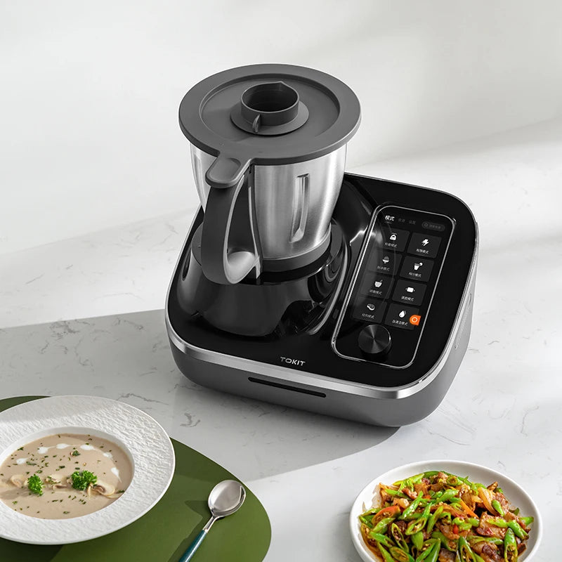 TOKIT C2 Kitchen Robot Multi-function Cooking Machine Full Automatic Frying Machine Intelligent Household Electric Frying Pan
