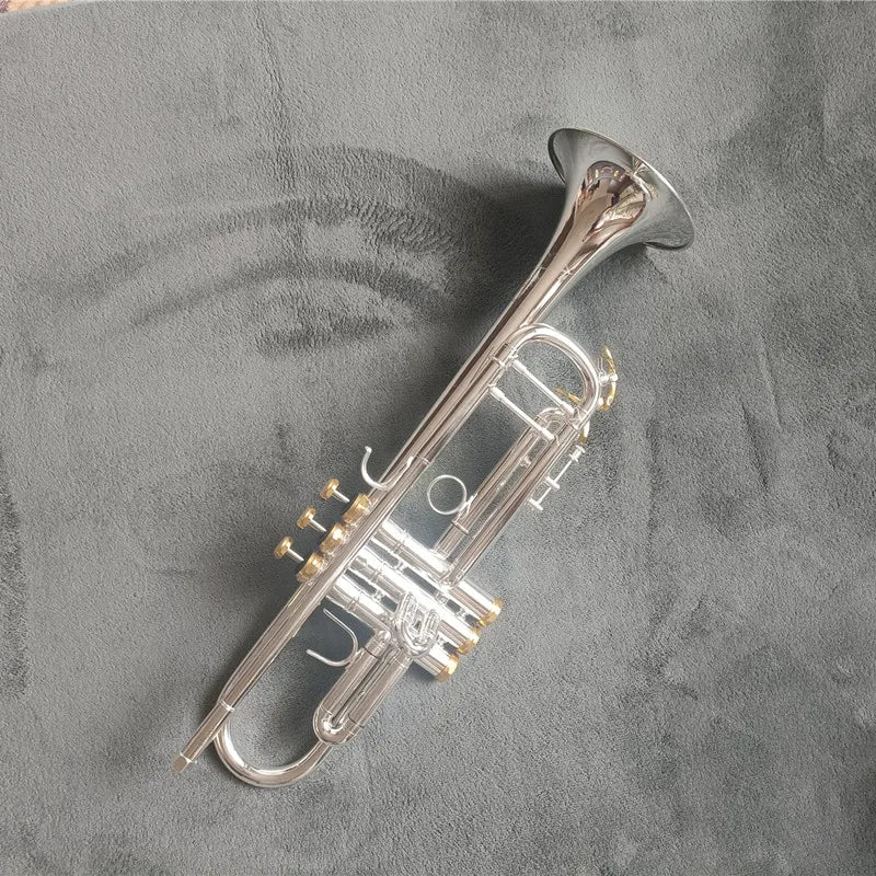 TOP Stradivarius LT197GS-77 Silver Trumpet Pipe Flat Instrument Brass Strudents