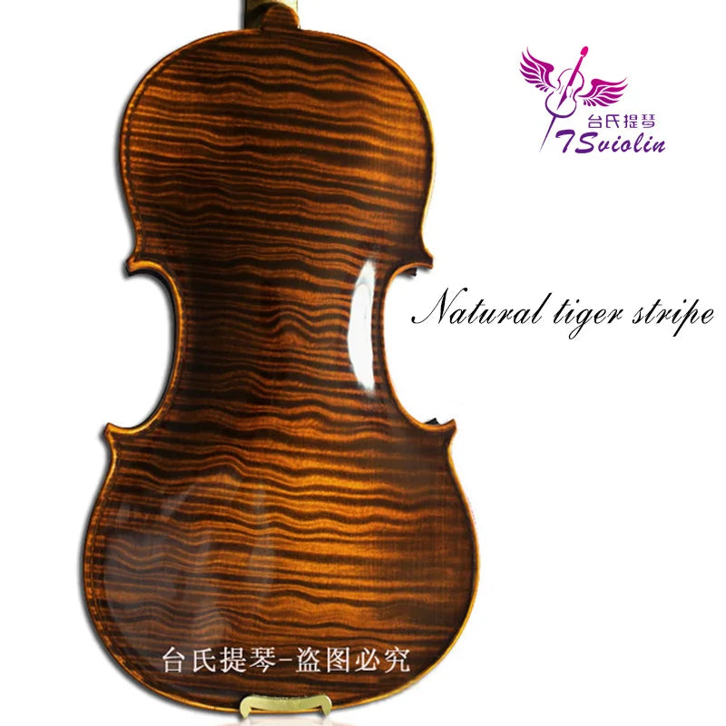 Taishi performance violin 4/4 3/4 tamanho violino UM modelo Strad Rico claro fast resposta caso livre, arco,Resin an