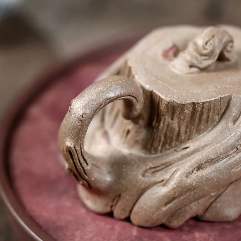 【Tao Yuan】Yixing Purple Clay Teapot Pure Handmade Teapot Backflow Old Pot Raw Ore Old Segment Mud Stump