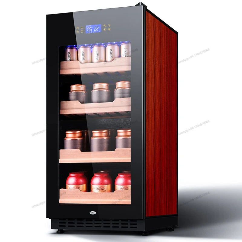 Tea refrigeration and preservation, constant temperature red wine cabinet, living room refrigerator, ice bar, home beverage, cig