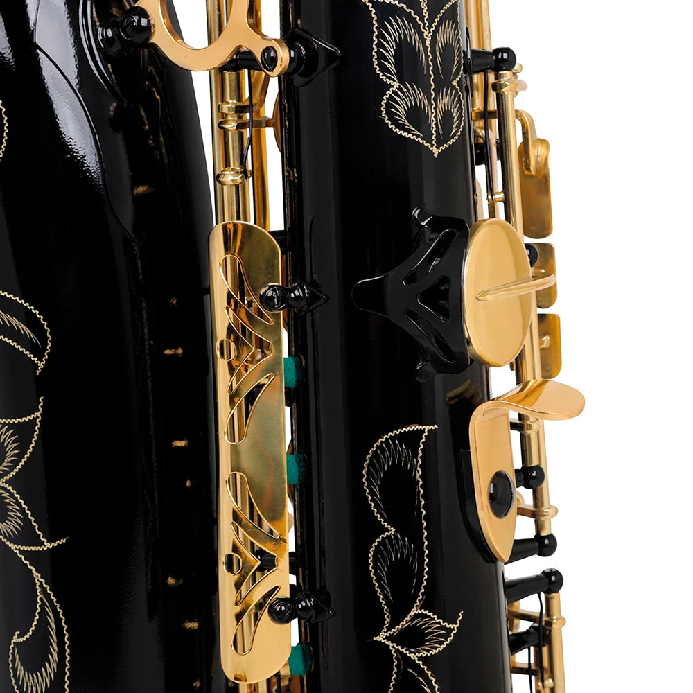 Tenor Saxophone Bb Professional Woodwind Instrument High-quality Brass Gold Paint Eb E Flat Tenor Saxophone and Its Accessories