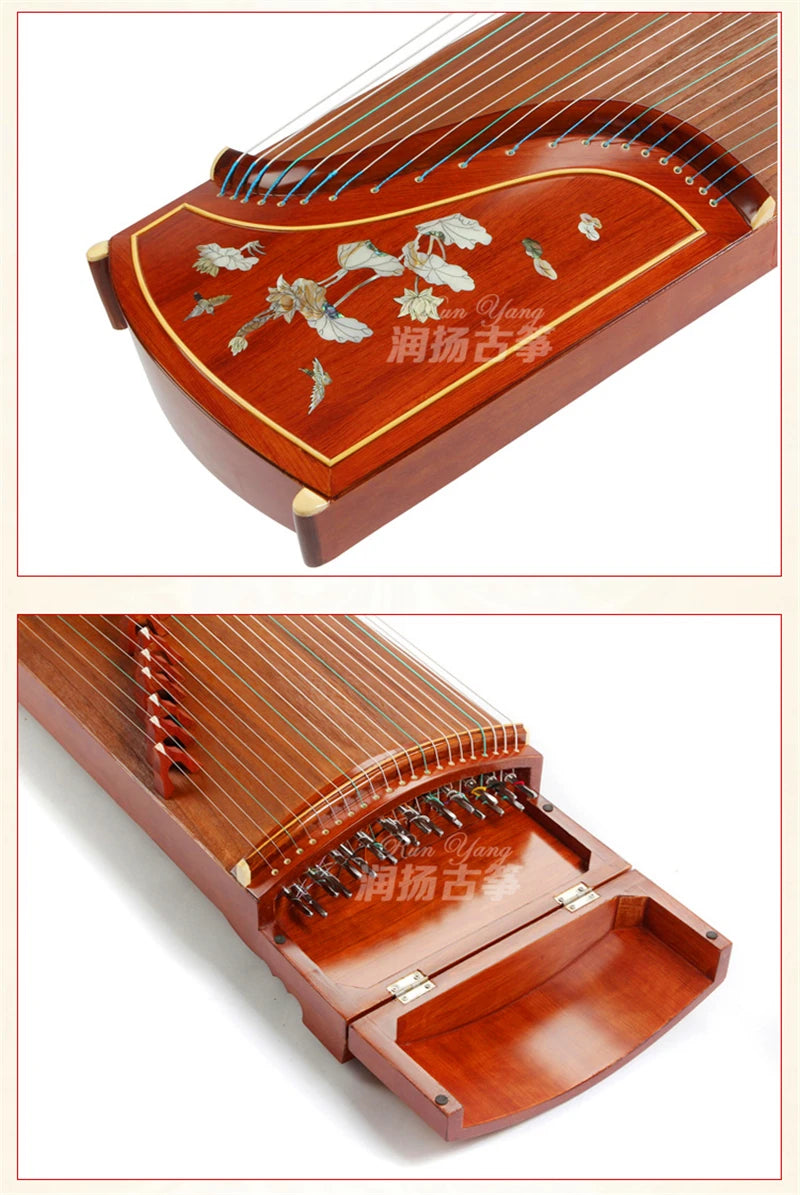 The master signature Professional performance China Guzheng music Instrument Choi screw zither 21 Strings With Full Accessories