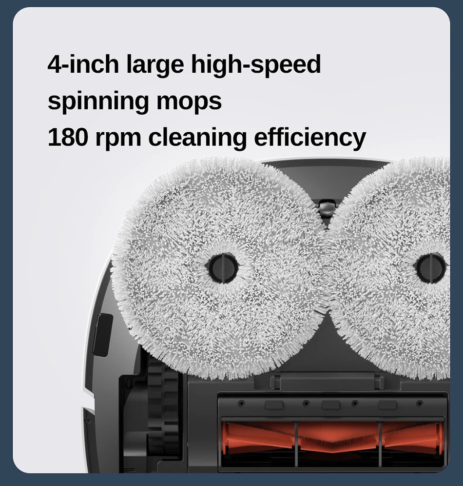 The new ROIDMI EVA robot vacuum cleaner cleans, vacuums, and wipes three in one automatic vacuum intelligent cleaning