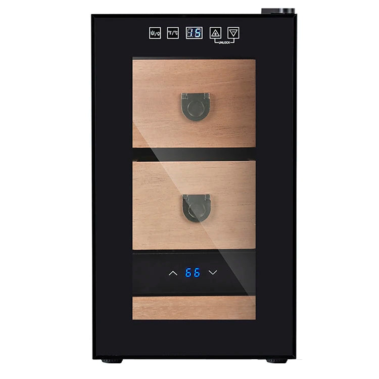 Thermostat Cigar Humidors with high superior ceder wood and Humidity Control for commercial