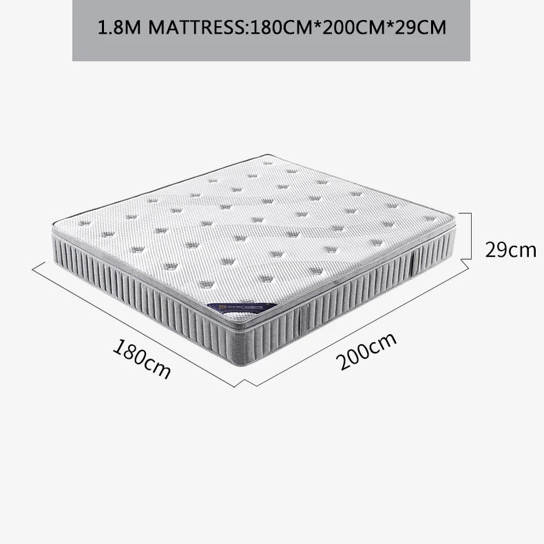 Three-proof natural latex mattress top ten brands home Simmons1.8Rice1.5mIndependent spring coconut palm hard pad