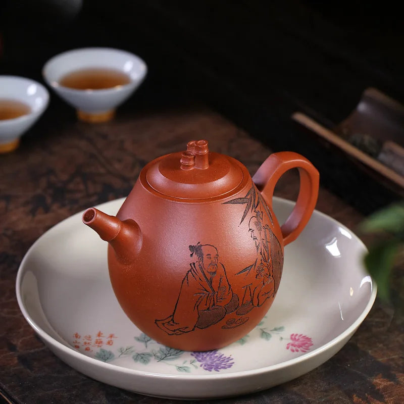 Tibetan Pot World Yixing Purple Clay Pure Handmade Kung Fu Tea Set Original Mine Descending Slope Mud Soaking Single