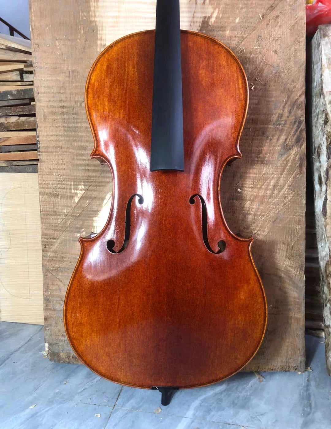 MMOOKA Tiger Maple solid wood Cello 4/4 3/4 Spruce panel student cello stringed instrument beginner professional violoncello Free ship