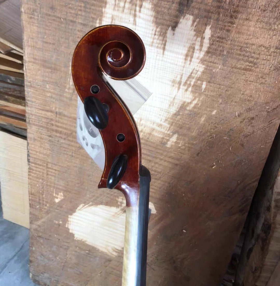 MMOOKA Tiger Maple solid wood Cello 4/4 3/4 Spruce panel student cello stringed instrument beginner professional violoncello Free ship