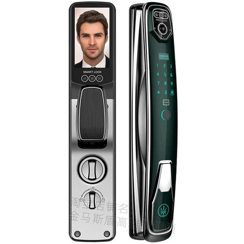 Top ten brands of face recognition intelligent door lock automatic fingerprint lock household security door villa electronic