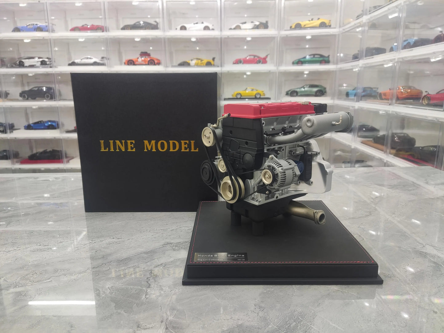 TopArt Collection 1:6 DOHC VTEC Engine Simulation Limited Edition Resin Metal Static Car Engine Model Toy Gift