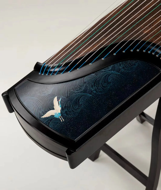 Traditional Chinese Guzheng Hand-dug Zither 21-string National Musical Instrument Ctnc Zither Cloud Crane Series