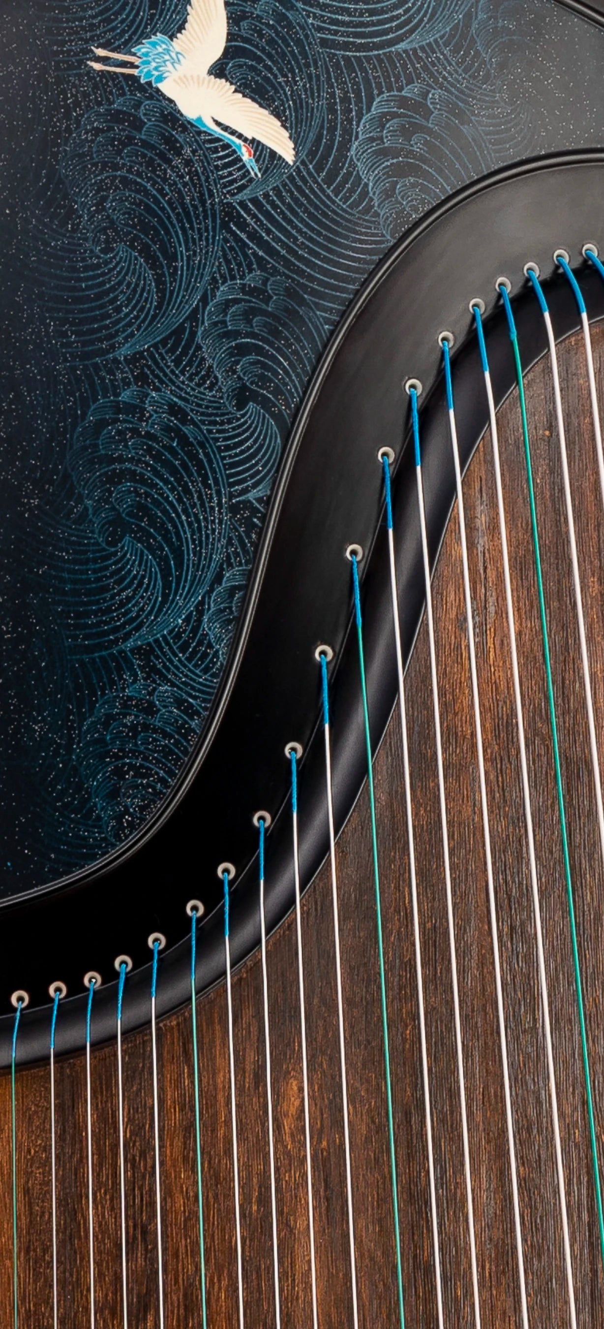 Traditional Chinese Guzheng Hand-dug Zither 21-string National Musical Instrument Ctnc Zither Cloud Crane Series