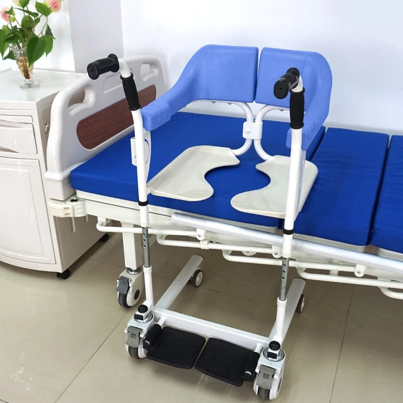 Transfer machine, patient transfer device, bed rest for the disabled, elderly care, multifunctional lifting transfer chair