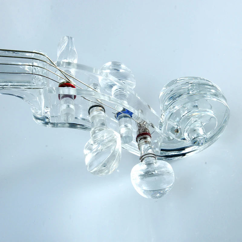 Upgraded Transparent Electric Violin Case Plastic Musical Instruments Classic Stringed Instruments High Quality