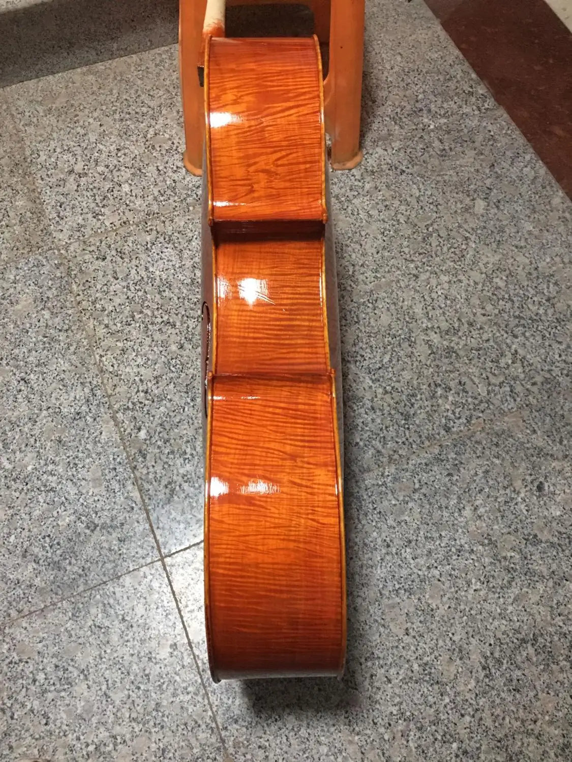 Upscale 100% handmade Varnish Cello 4/4 Orange Natural Flamed Grade AAA Spruce Panel ViolonCello stringed instrument wholesale