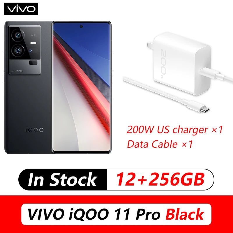 VIVO iQOO 11 Pro 5G Gaming MobilePhone Snapdragon 8 Gen 2 NFC Phone 50MP Triple Cameraes 6.78" 2K 144Hz E6 AMOLED 144Hz Curved